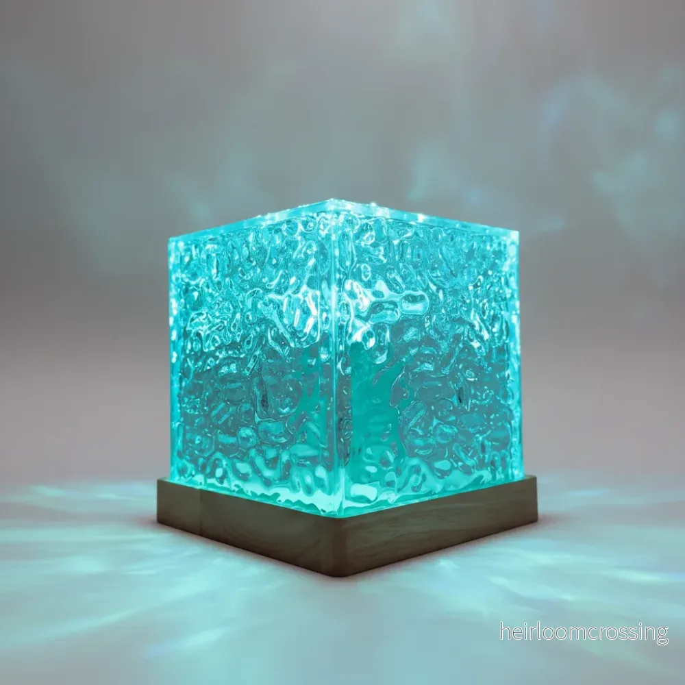 Färgglad dekorationslampa i glasoptik - SkyGlowCube - Bild 2