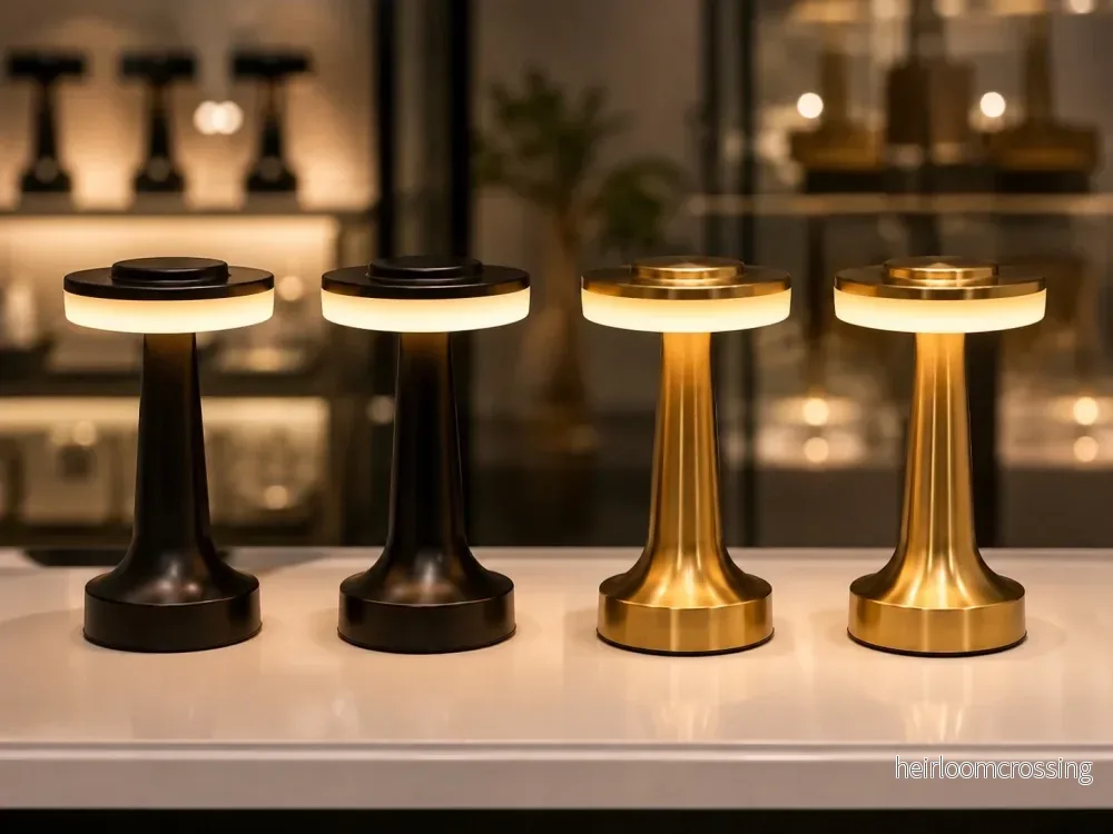Rechargeable Sunset LED Table Lamp – Cordless Touch Table Lamp (Set of 2)