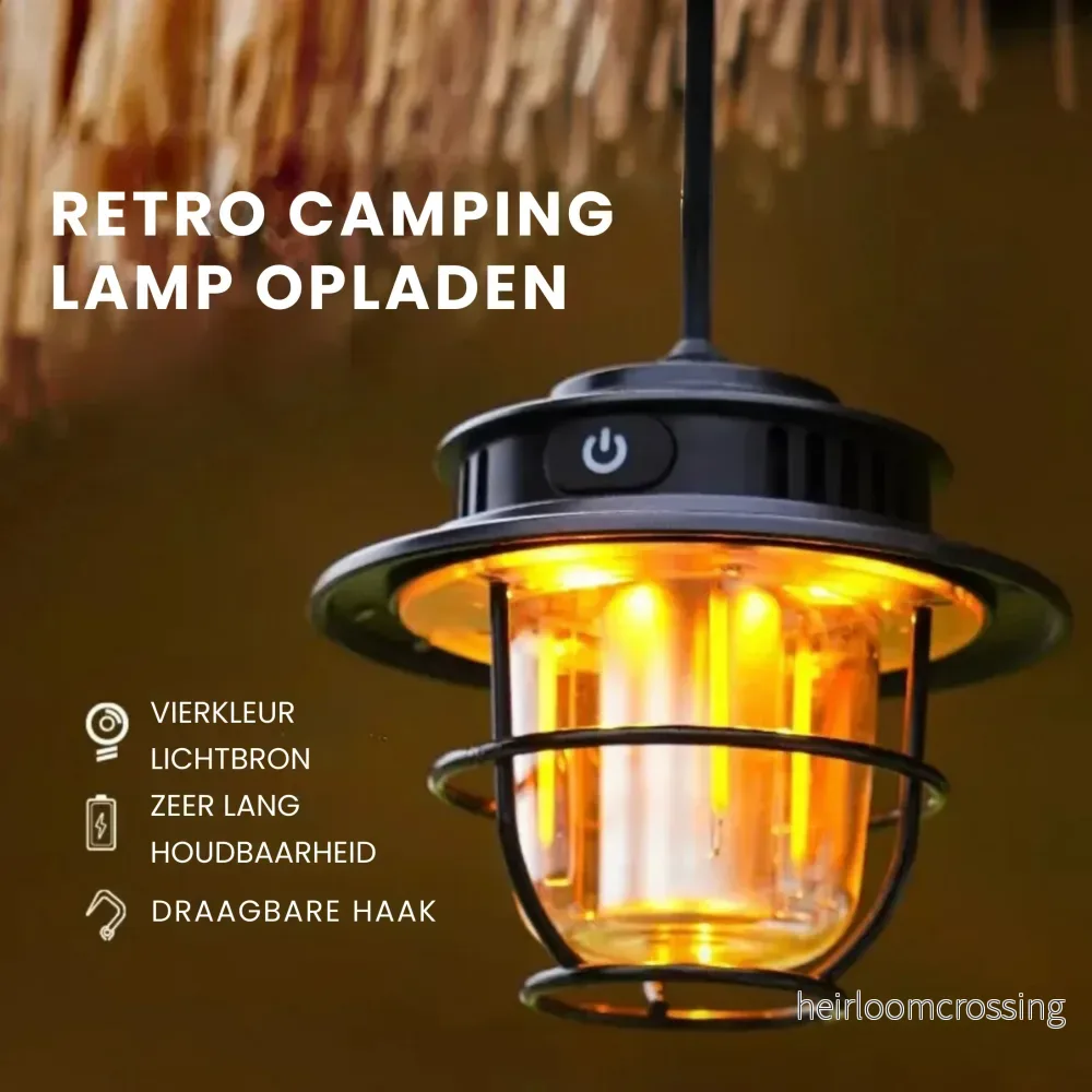 Bärbar LED-campinglampa – VintaGlow