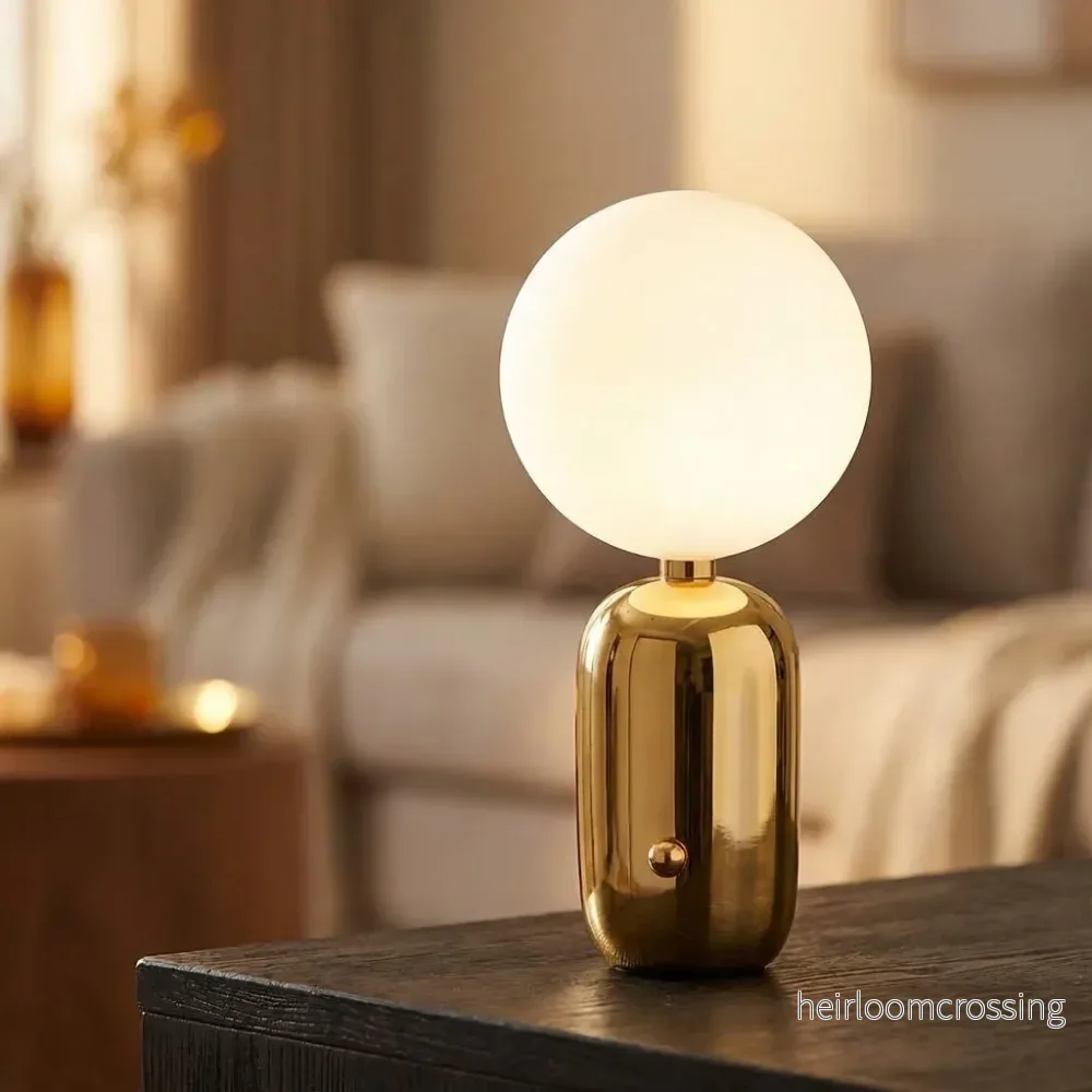 Modern globusbordslampa – Orbisol