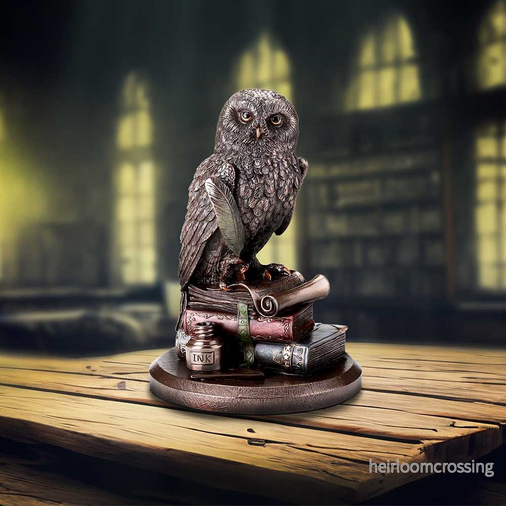 An Owl's Tale-figur - Bedårande ugglestaty för samlare