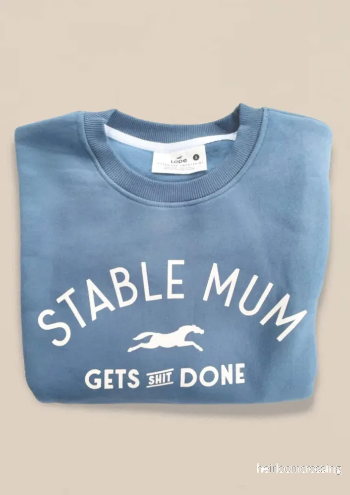 Stable Mum Oversized Sweatshirt, Ljusblå - Bild 2