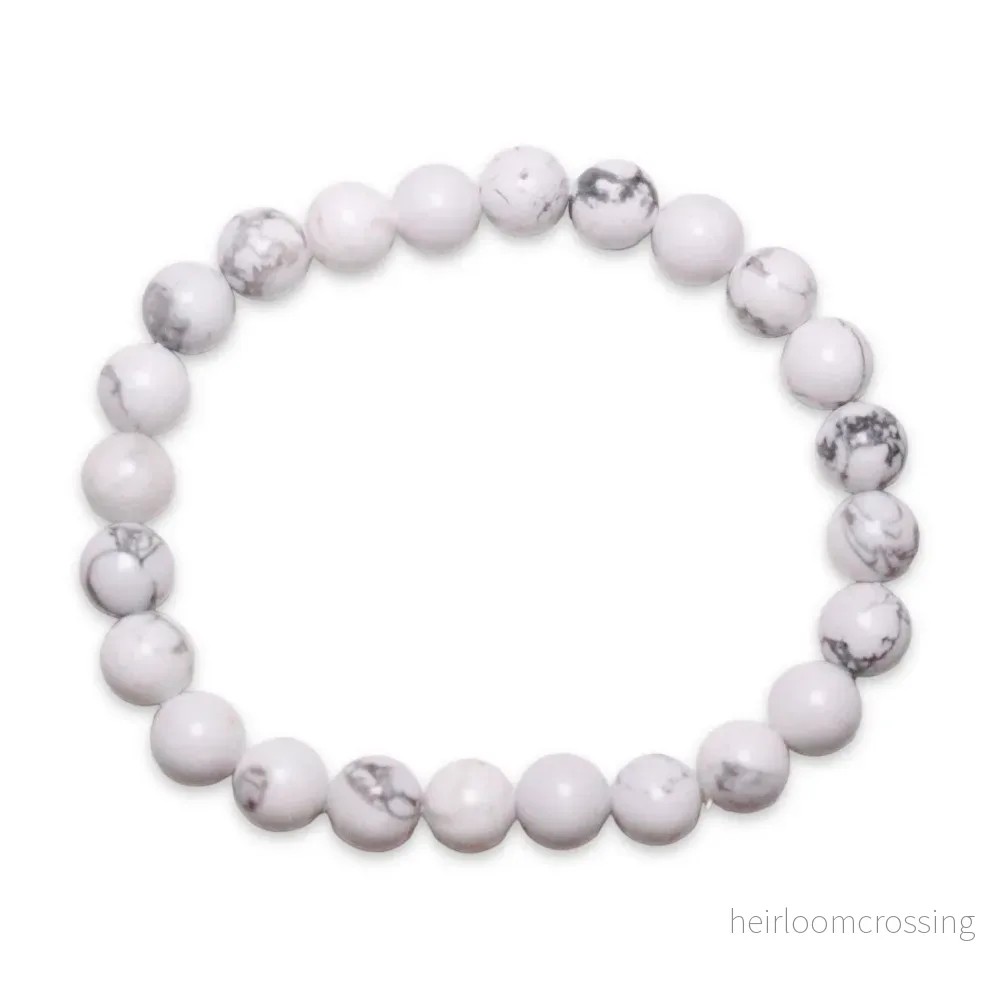 Howlite Armband herrstrl Howlite Armband herrstrl