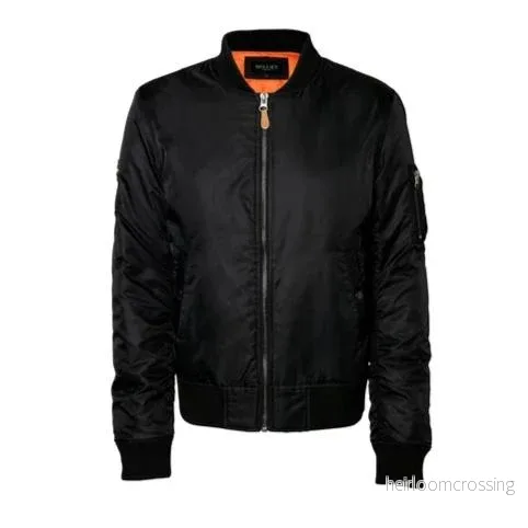 HOLLIES Mens Bomber Svart HOLLIES Mens Bomber Svart