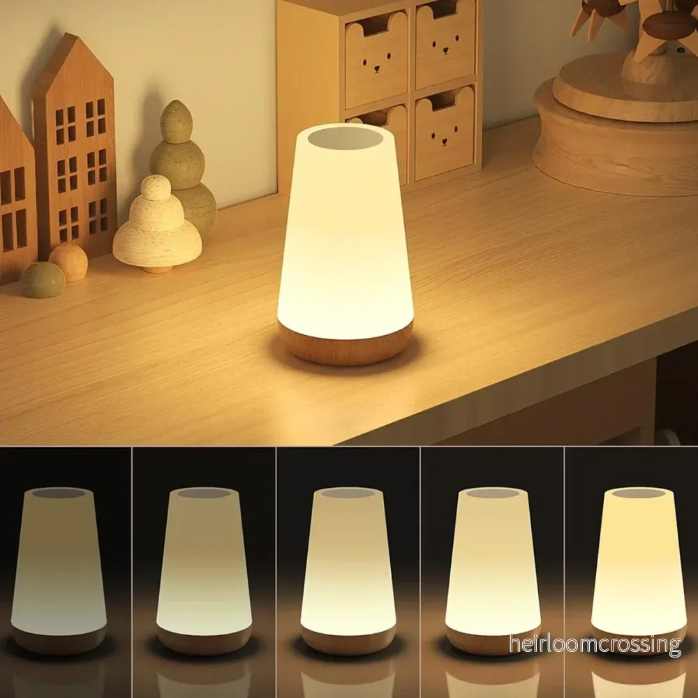 LED 13 Color Changing Night Light Remote Control Touch USB Rechargeable RGB Night Lamp Dimmable Lamp Portable Table Bedside Lamp - Bild 3