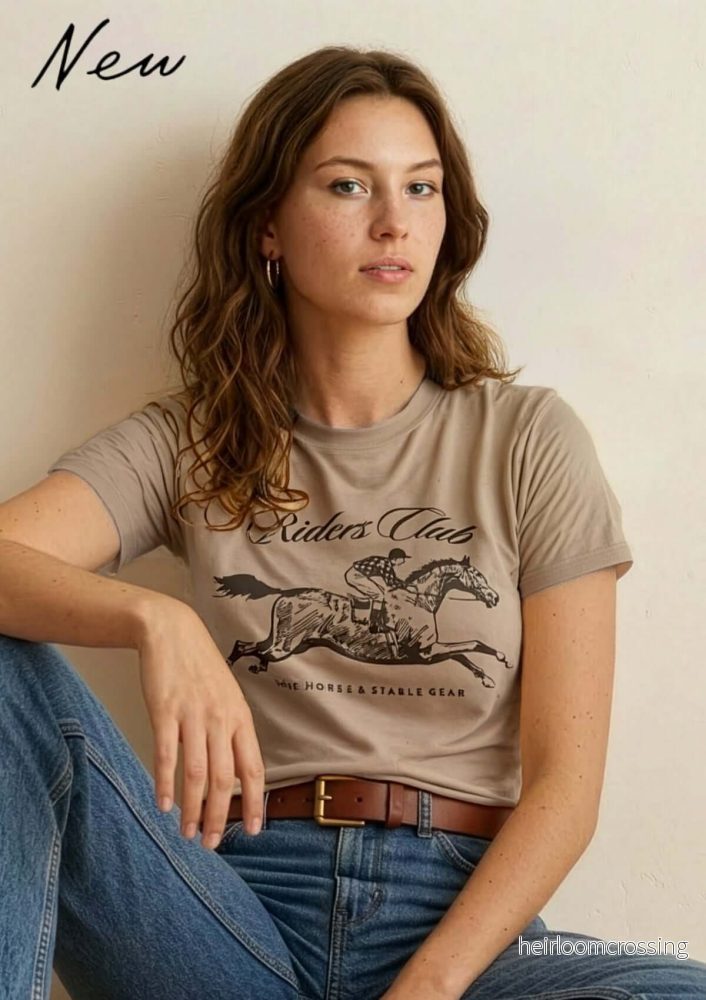 Riders Club derby T-shirt, Griege Riders Club derby T-shirt, Griege
