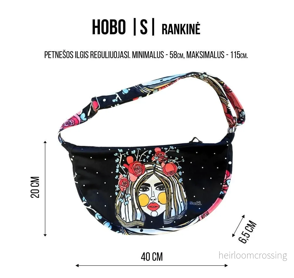 Handgjord Hobo Väska – Creme med Prickar - Bild 3