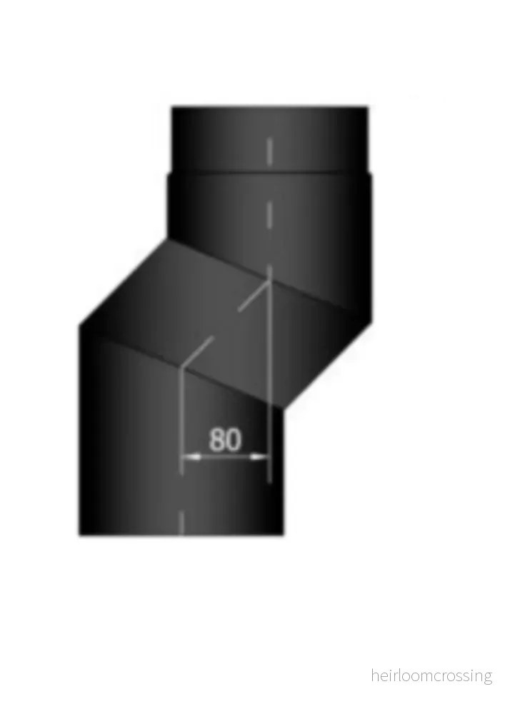 Rökrör Kaminex S-Böj - Bild 2