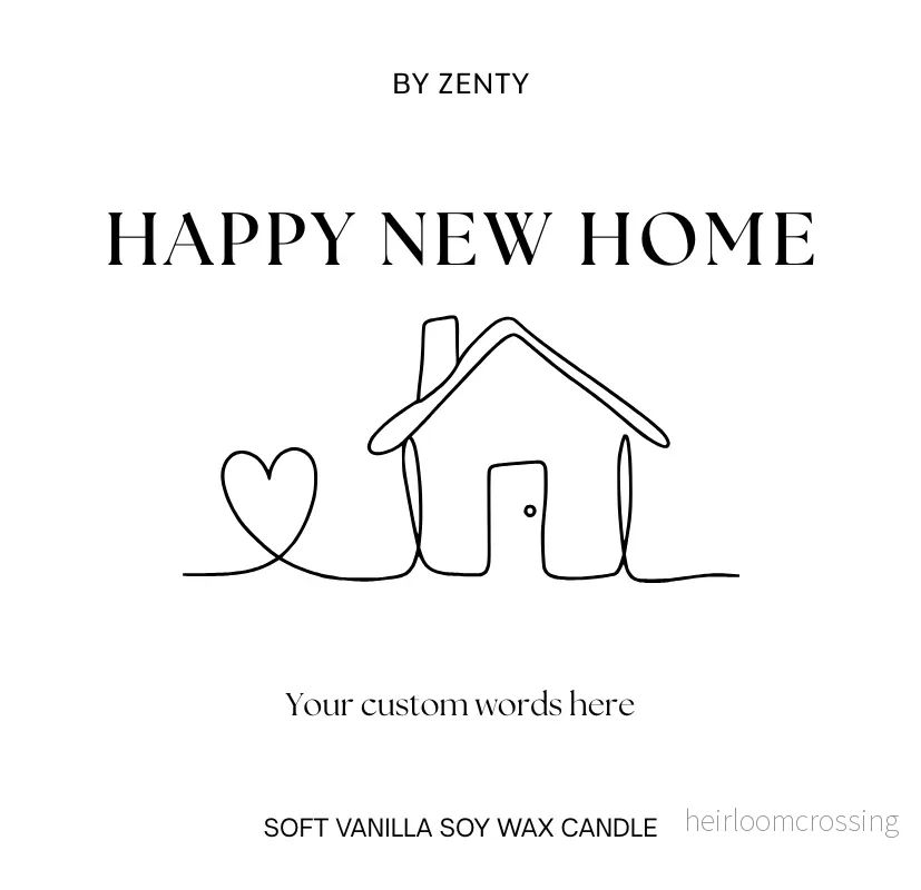 Personalised Happy New Home Scented Candle Personalised Happy New Home Scented Candle