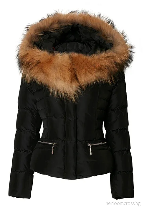 HOLLIES Bronx Jacka Svart/Natur