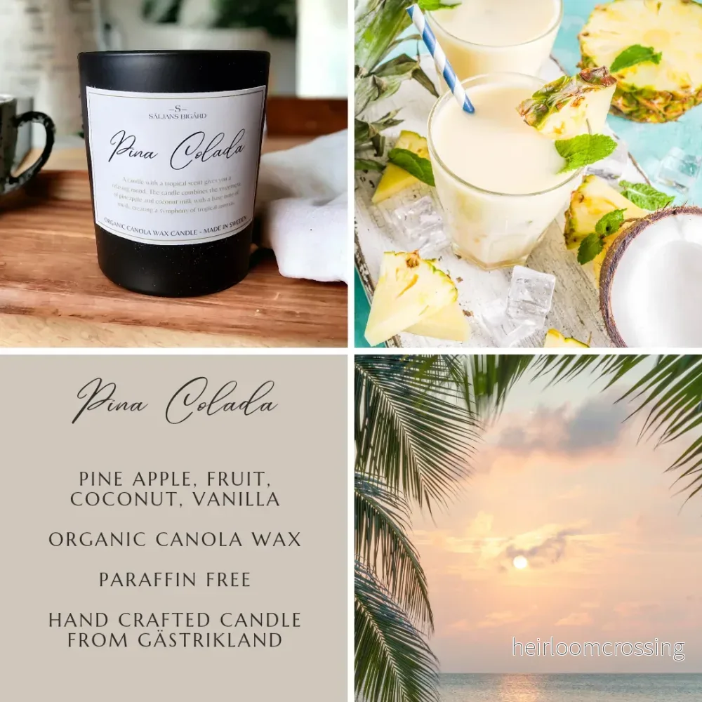 Pina Colada - doftljus av rapsvax - Bild 2
