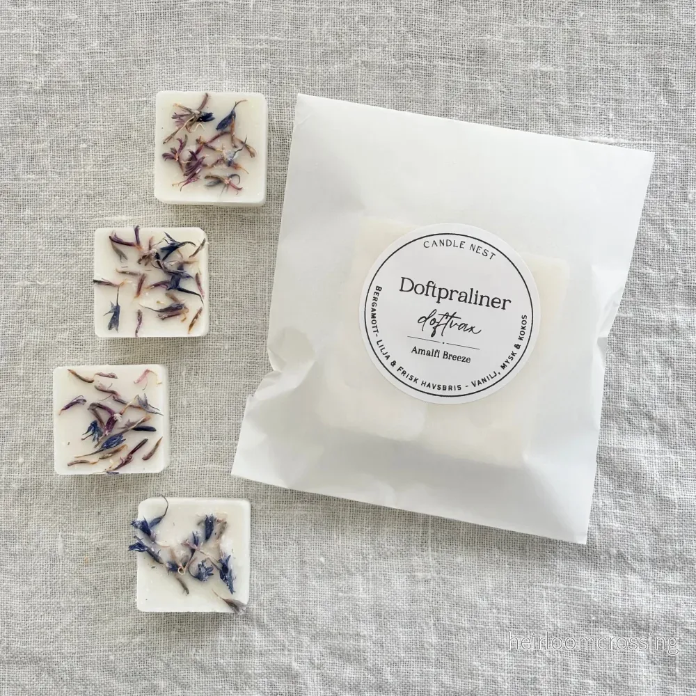 Doftvax – bergamott, lilja & vanilj för aromalampa – Amalfi Breeze (4 Doftpraliner™)