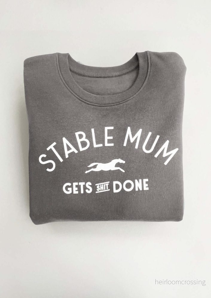 Stable Mum Oversize Sweatshirt, Grå - Bild 2
