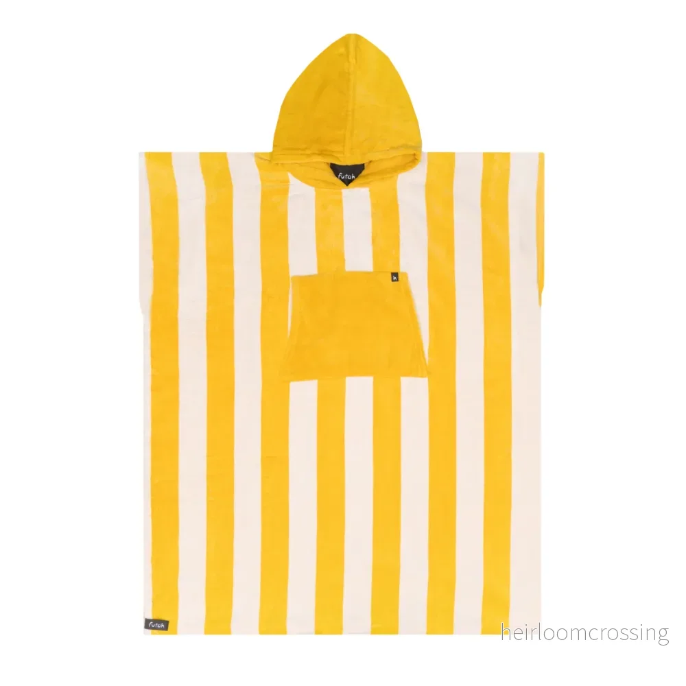 Badponcho Terry Gul-vitrandig - Bild 3