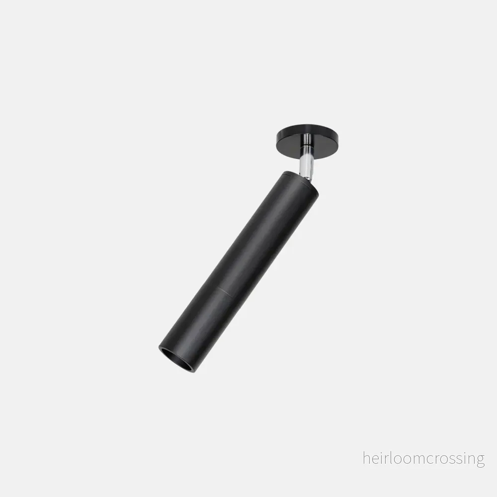 Taklampa cylindrisk – modern minimalistisk design i svart metall Taklampa cylindrisk – modern minimalistisk design i svart metall