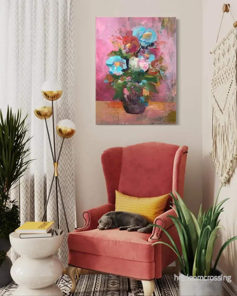 Flowerpower 2 – originalmålning - Bild 2