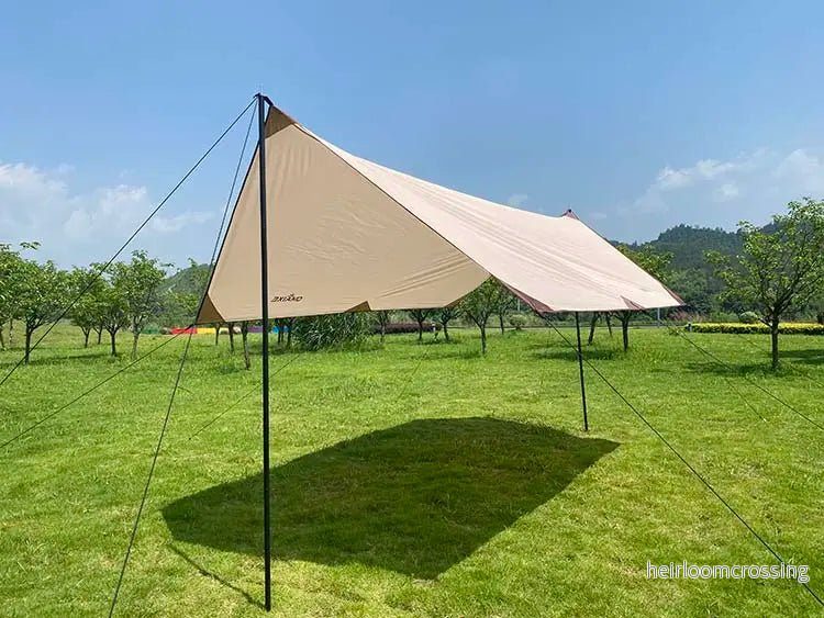 Tarp 3x4 meter - lättviktspressenning med stödben