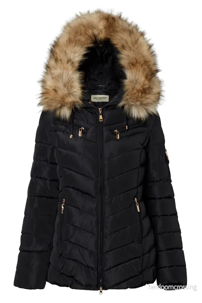 ROCO BAROCO Cortina Jacka Svart/Natur