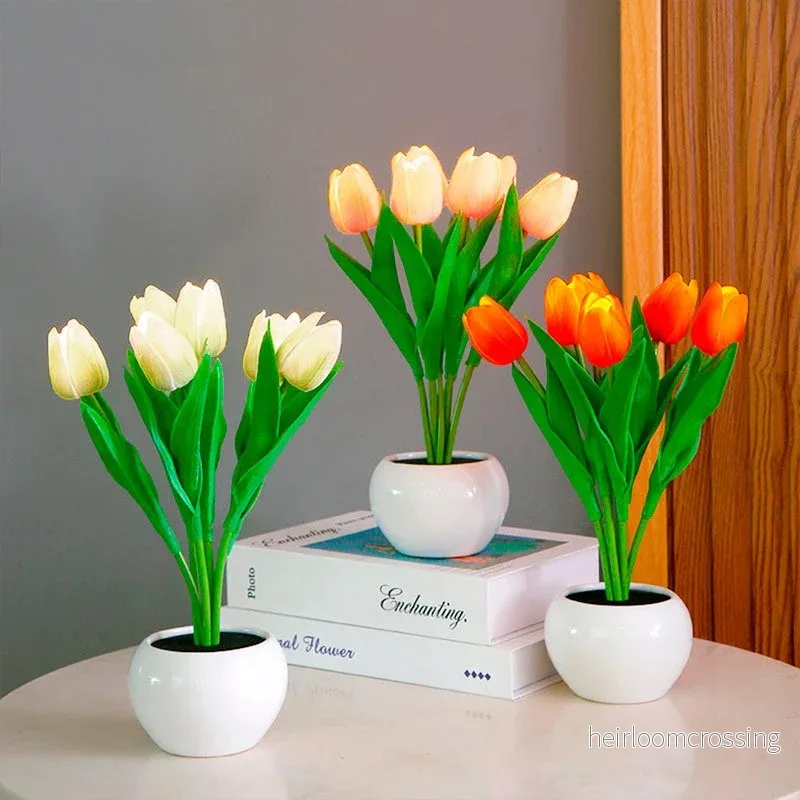 Dekorativ LED-tulpanbordslampa – Florima Dekorativ LED-tulpanbordslampa – Florima