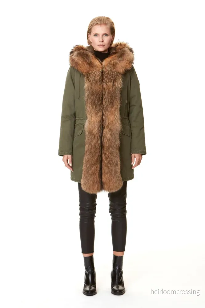 HOLLIES Milano Parkas Olive/Nat - Bild 2