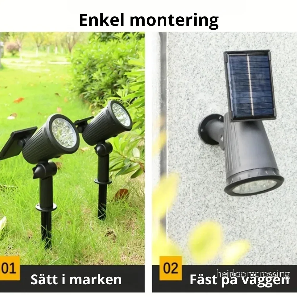 Solstråle - Solcelledrevet spotlight - Bild 2