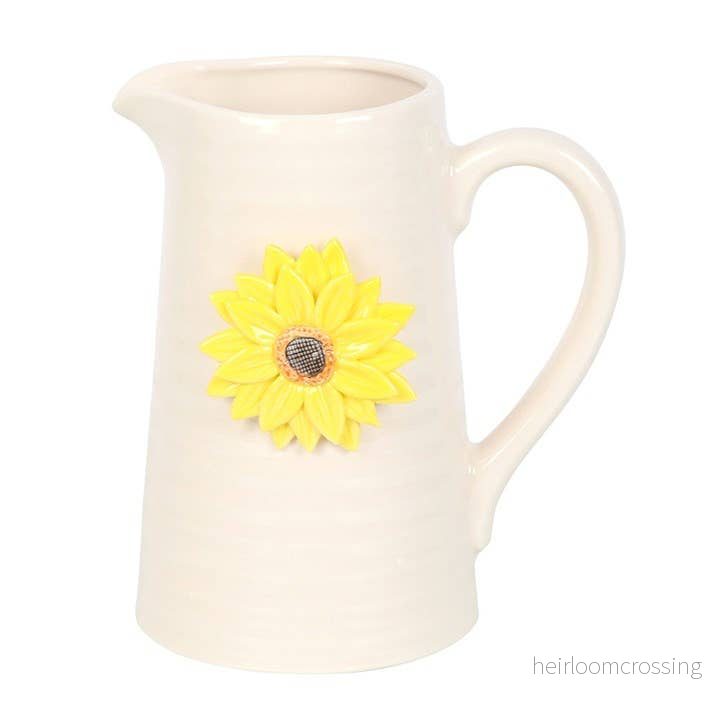 Solroskanna i Keramik – Dekorativ Blomvas