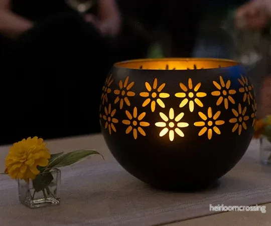 Lampa med blommor och doftspridare – Fleuris