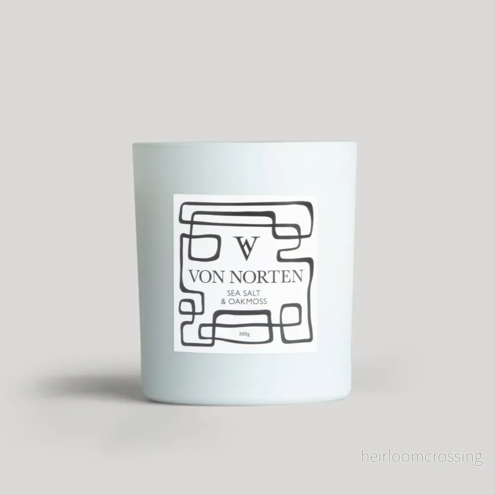 Sea Salt & Oakmoss Scented Candle