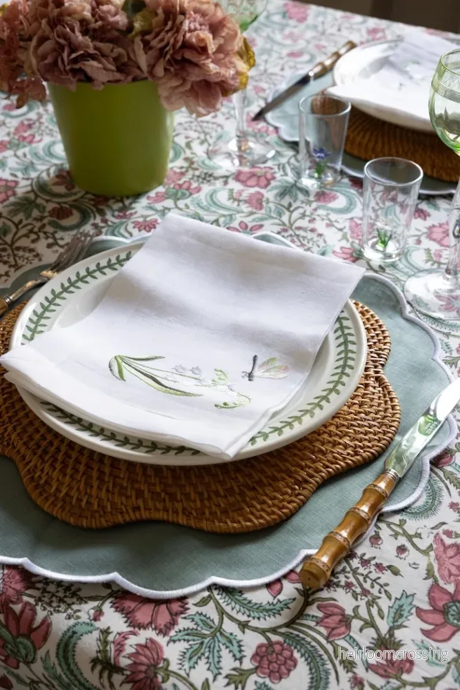 Natural rattan Charger Plate - Scallop - Bild 2