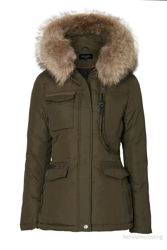 HOLLIES Livigno Jacka Olive/Natur