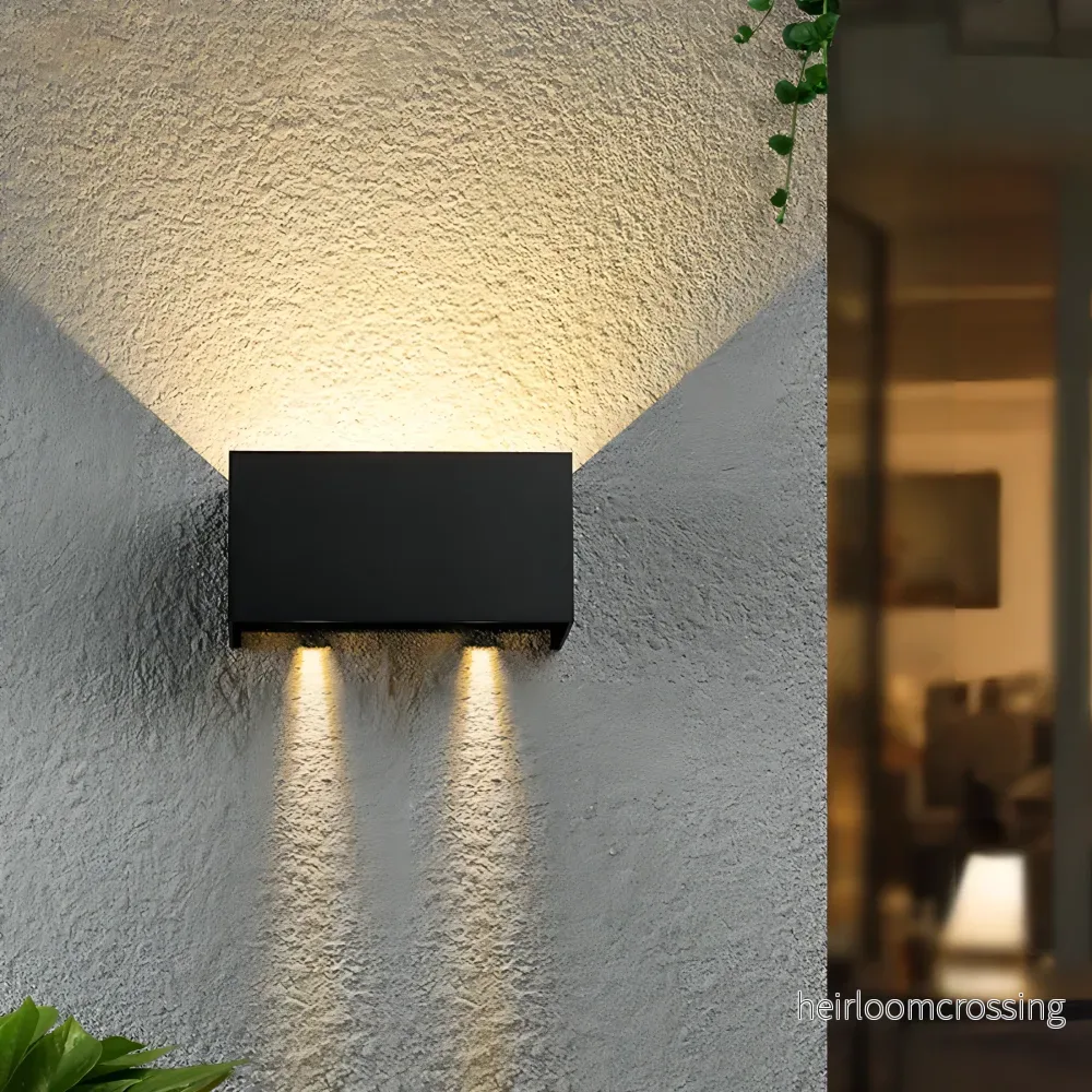 Utomhusvägglampa upp och ner – vattentät LED för trädgård och fasad