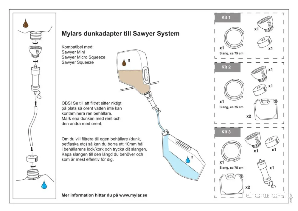 Dunkadapter till Sawyer