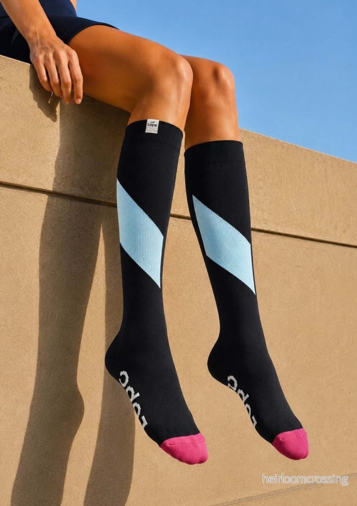 THE EQUESTRIAN SPORT SOCKS – BLACK + DIAGONAL SKY BLUE THE EQUESTRIAN SPORT SOCKS – BLACK + DIAGONAL SKY BLUE