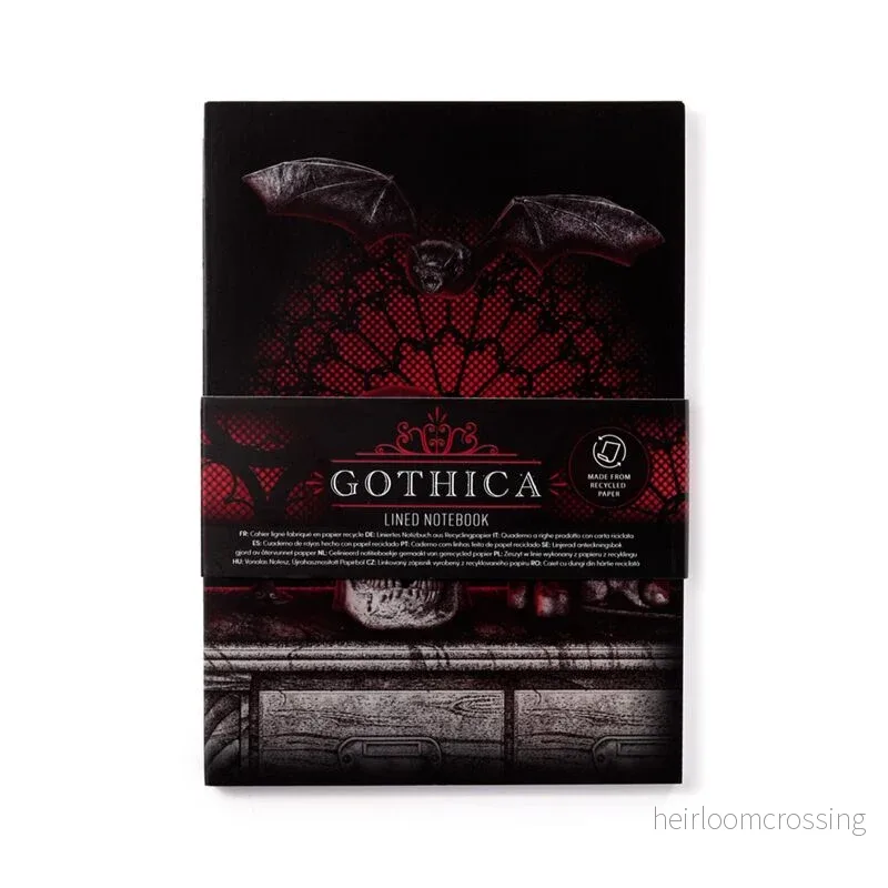 Gothica Notebook - Återvunnen gotisk journal