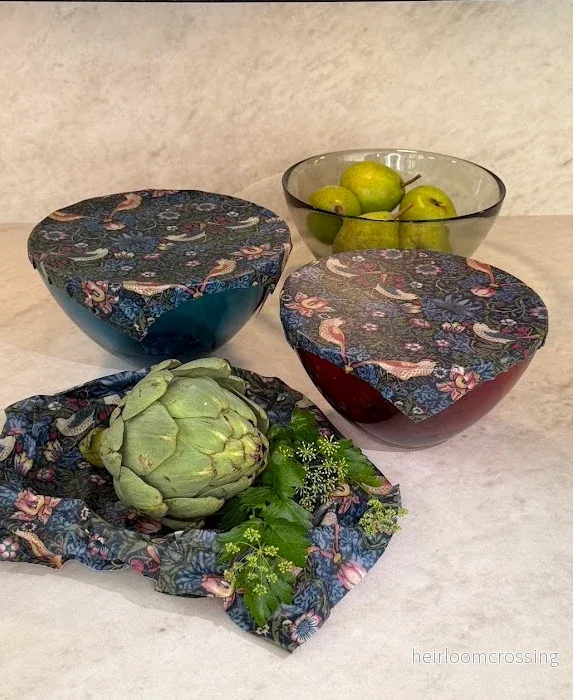 Bivaxduk William Morris Strawberry Thief Blue 3-pack - Bild 2