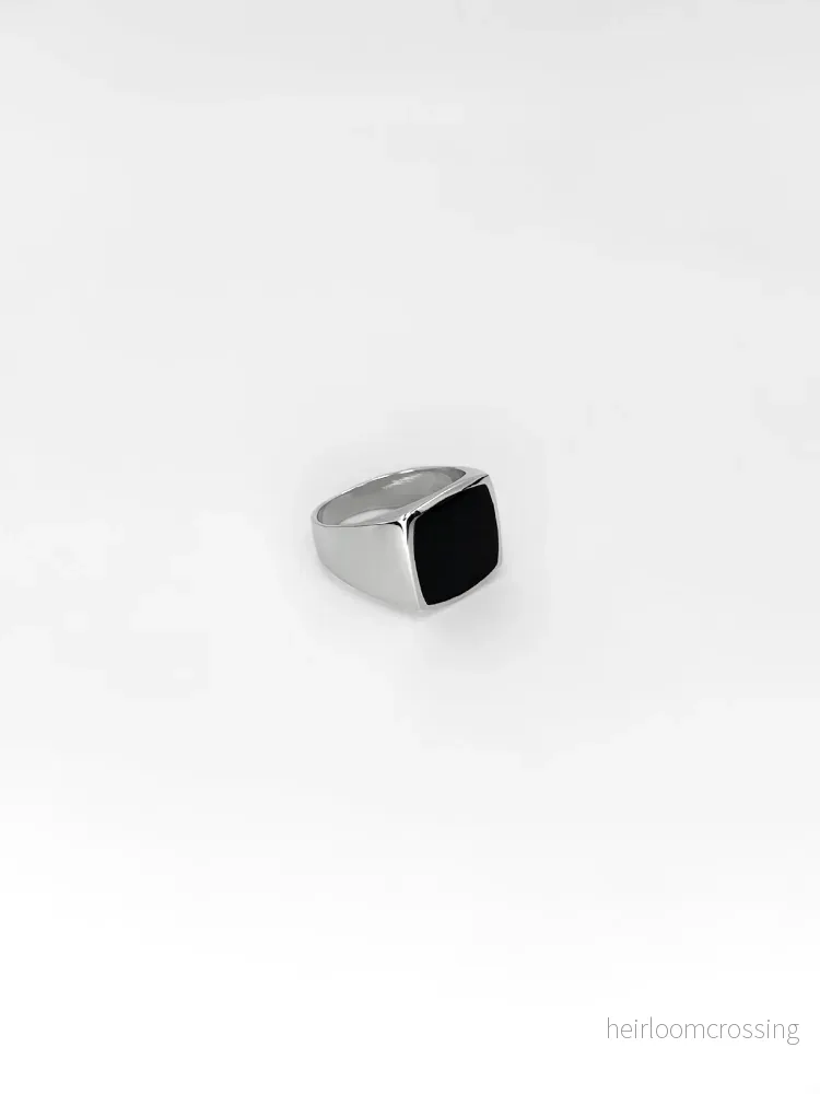 KLACKRING SVART STEN KLACKRING SVART STEN