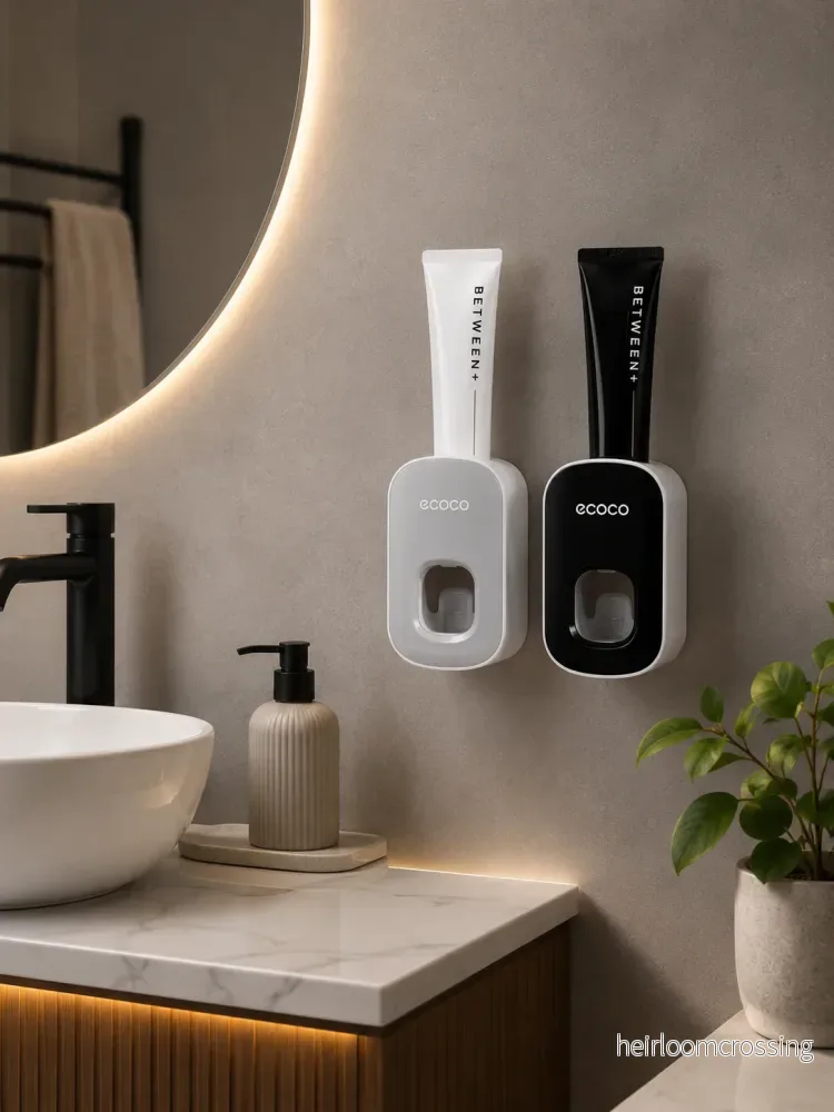 Automatic Wall-Mounted Toothpaste Dispenser & Holder Automatic Wall-Mounted Toothpaste Dispenser & Holder