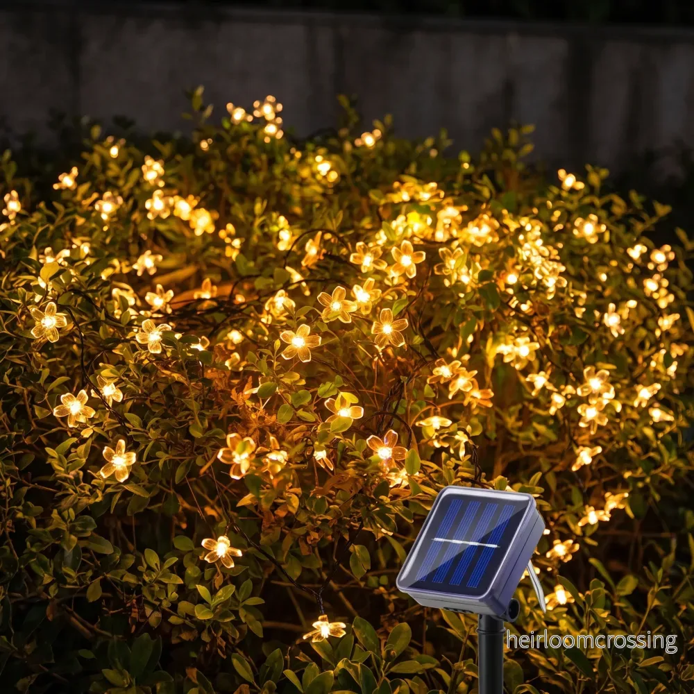 Solcellsdrivna utomhusljusslingor – Blossomray Solcellsdrivna utomhusljusslingor – Blossomray