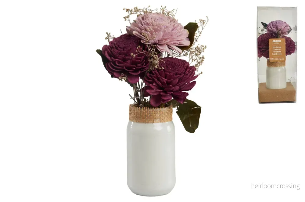 Blombukett med vas Blombukett med vas