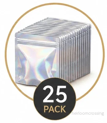 Mylarpåse 1 deciliter (8,5x14,5 cm) med ziplock - Bild 2