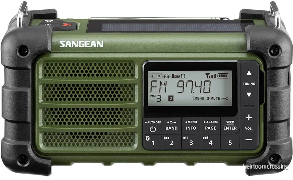 Sangean allväders radio MMR99 FM/AM Grön - Bild 3
