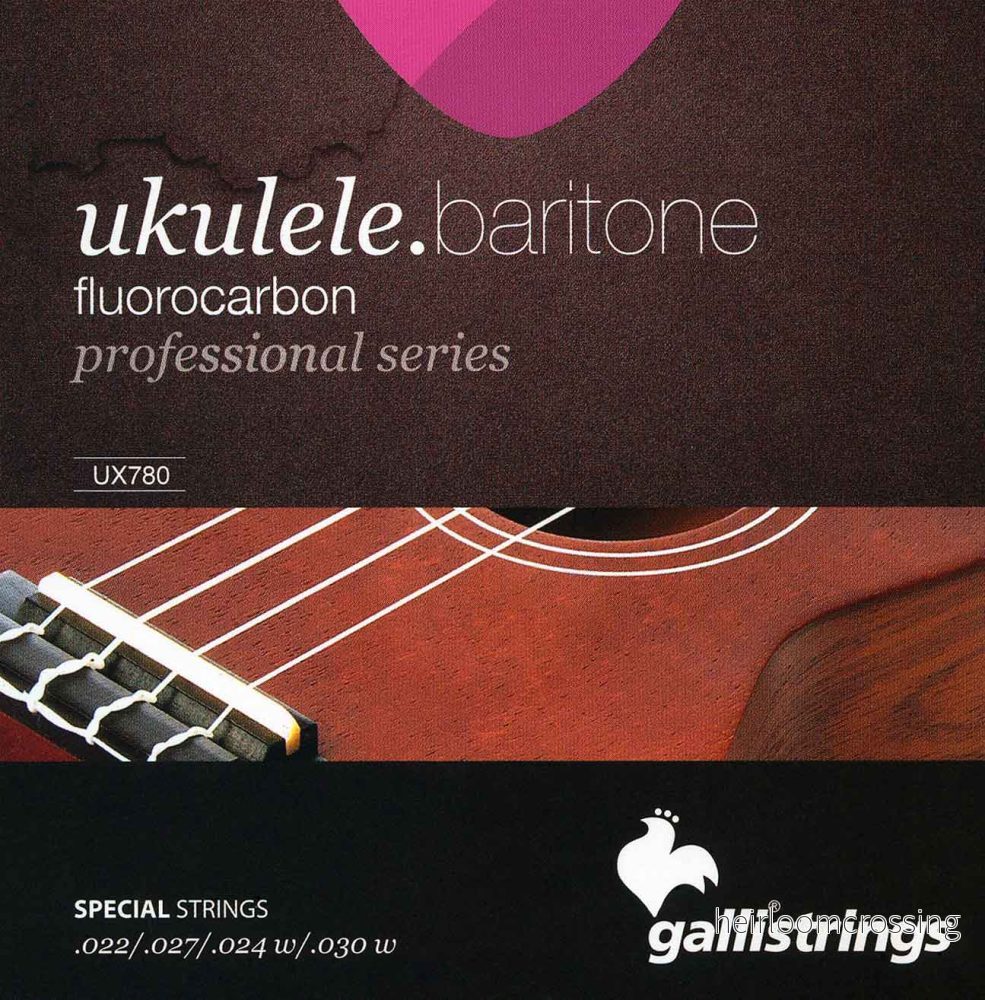 Fluorokarbon – Strängar till barytonukulele (lågt D)