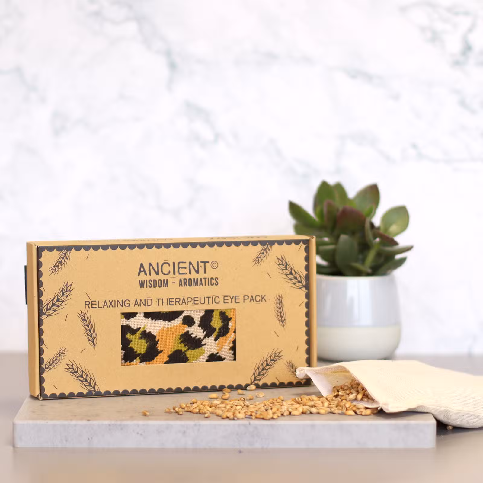 Lavendelögonkudde i presentask – Nattleopard - Bild 2