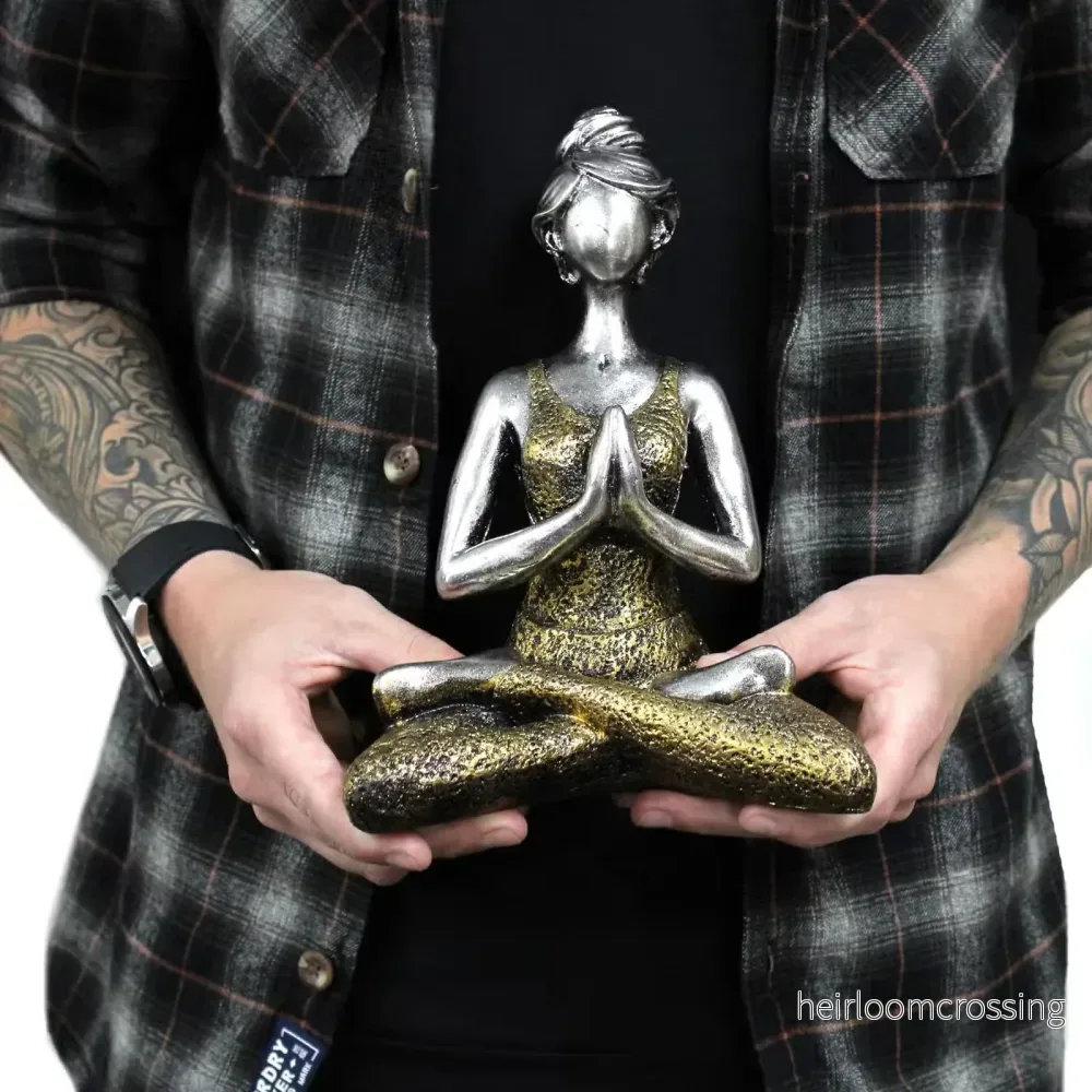 Yogadam i brons & silver (24 cm) - Bild 3