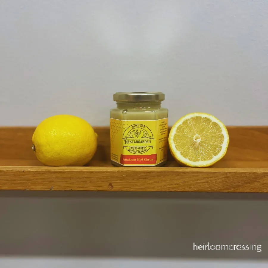 Smaksatt honung med citron Smaksatt honung med citron