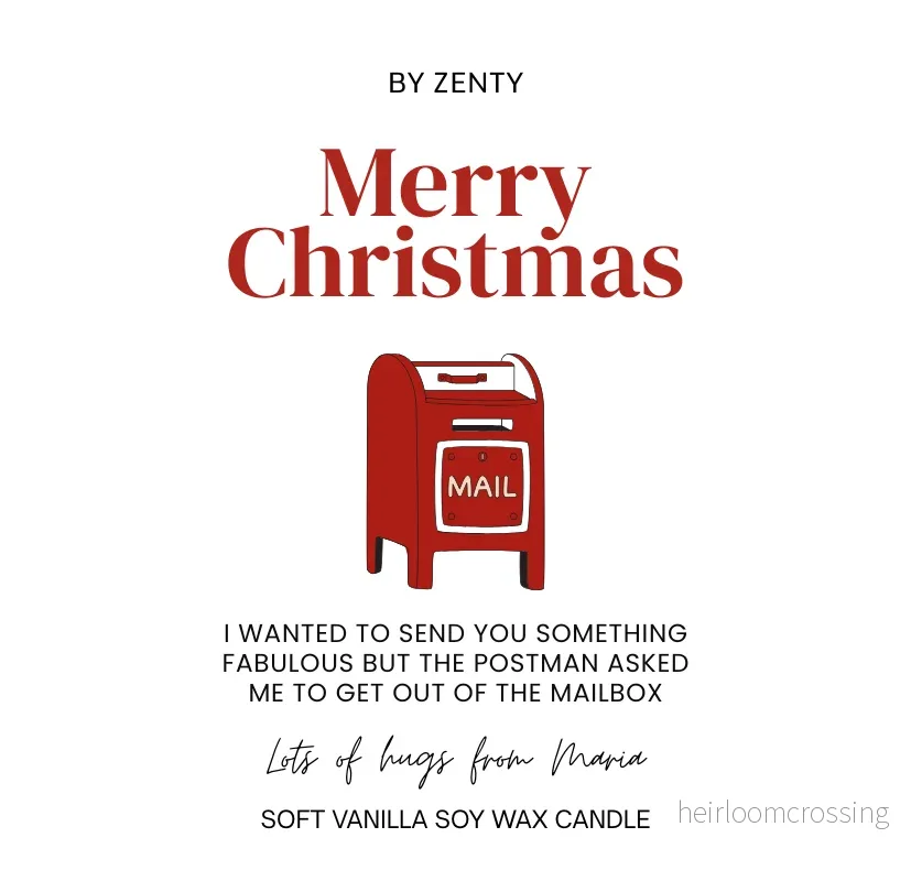 Personalised Merry Christmas Mailbox Scented Candle - Bild 2
