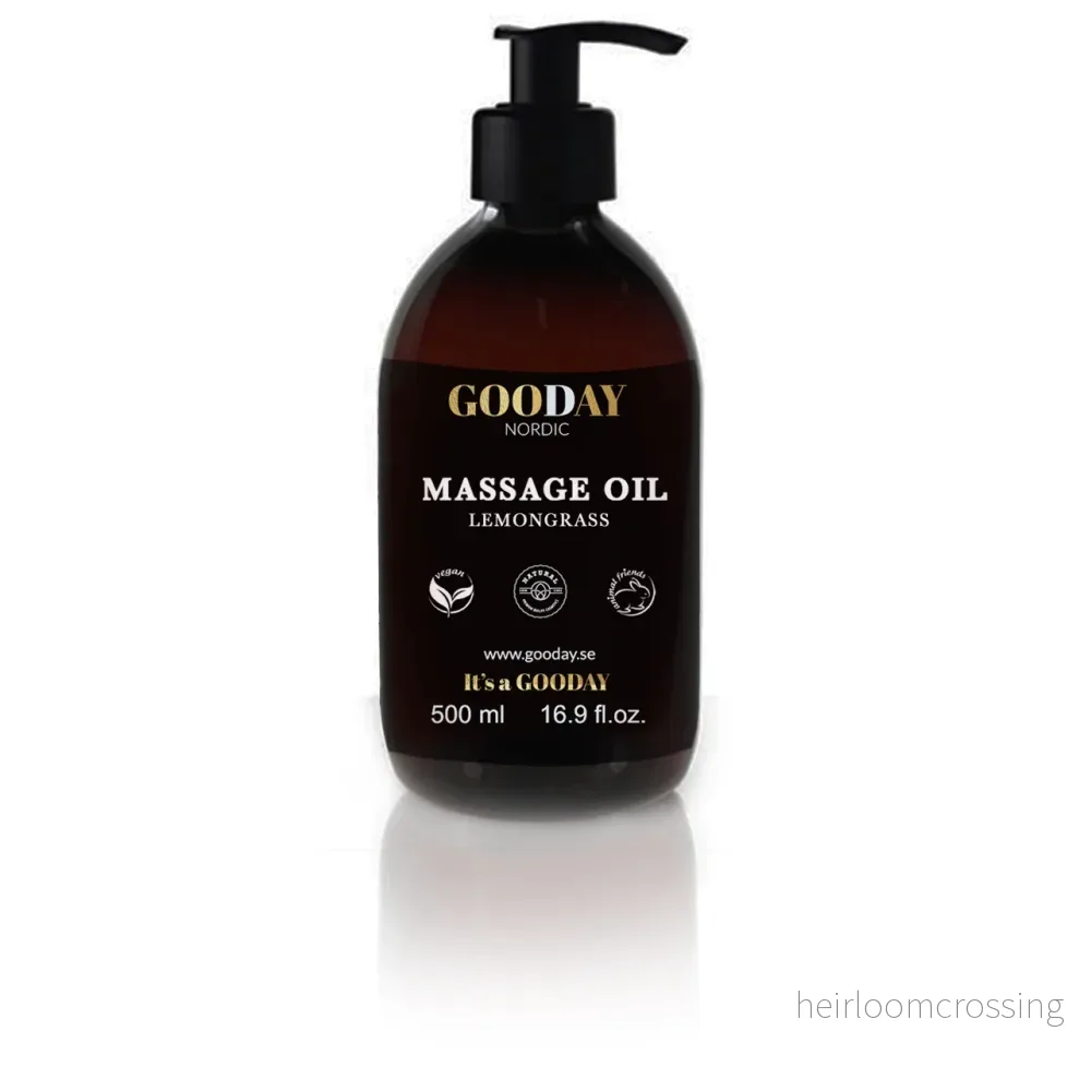 GOODAY Massageolja Citrongräs 500ml - Bild 2