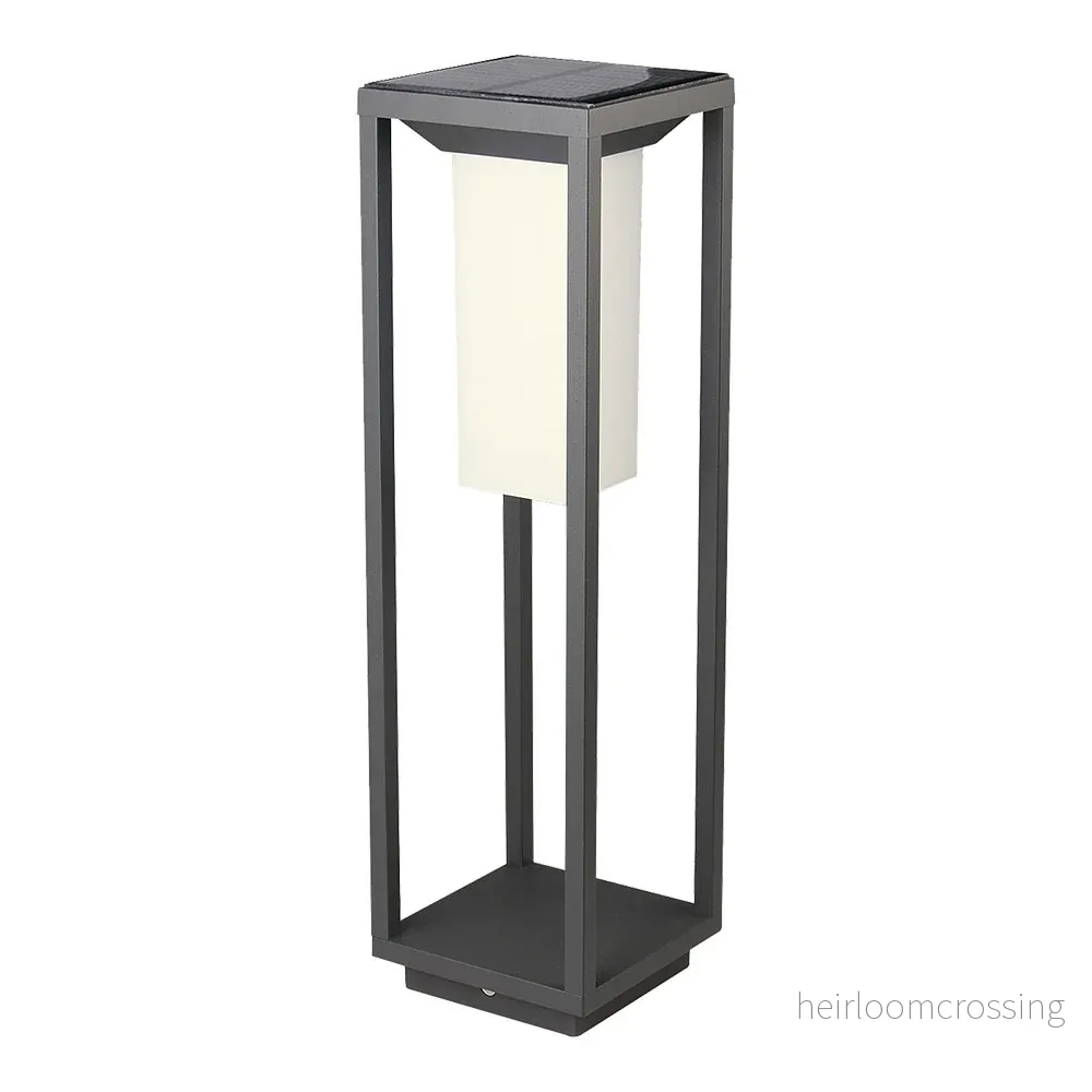 LED solcellsbelysning "Pollare" Grå - Bild 2