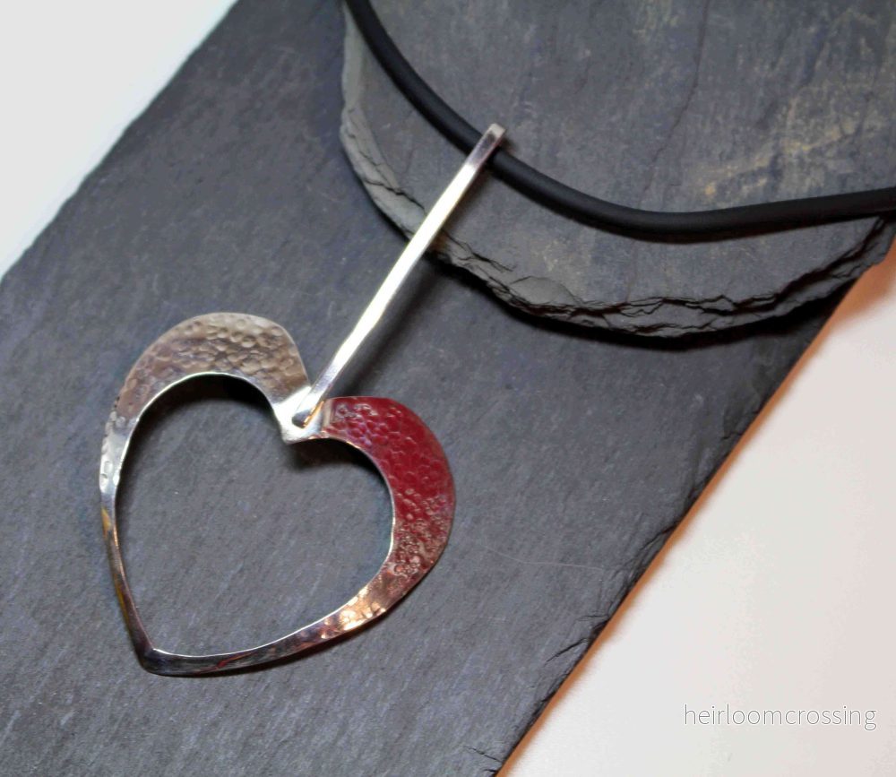 Silverhalsband Hjärtat (blankt) - Bild 2