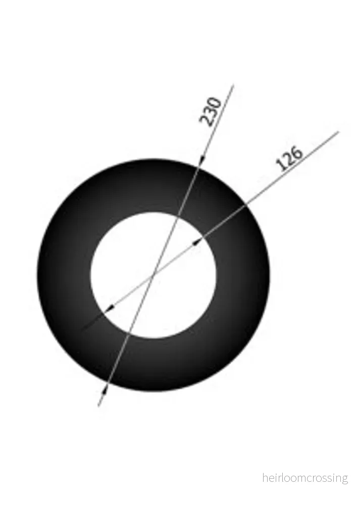 Täckring Kaminex Svart